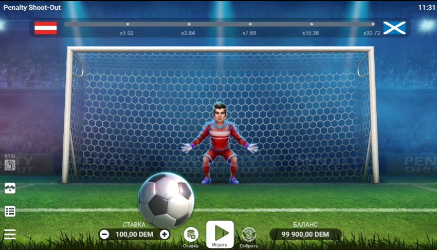 Изображение игрового автомата Penalty Shoot Out