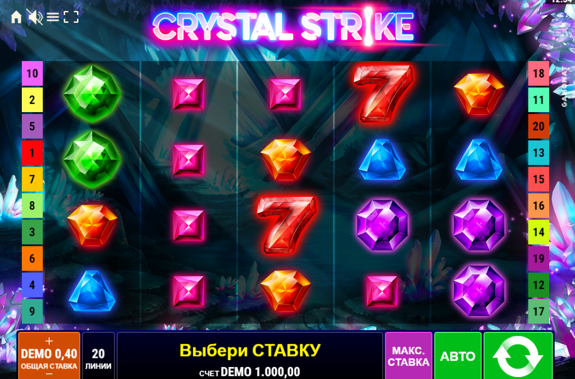 Изображение игрового автомата Crystal Strike