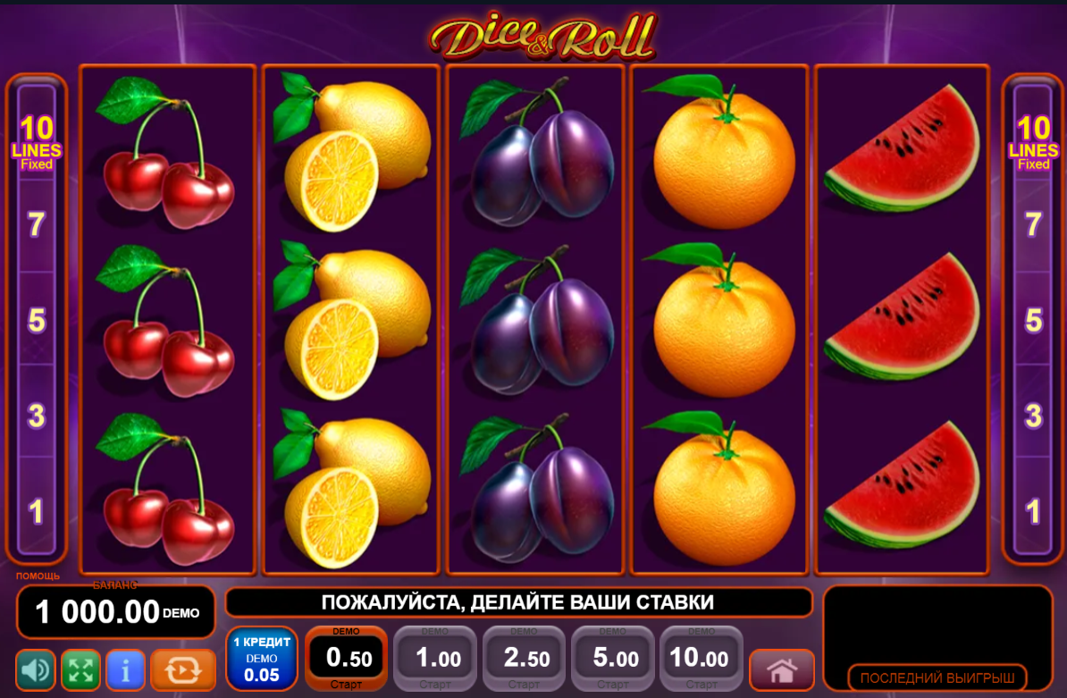 Изображение игрового автомата Dice Roll
