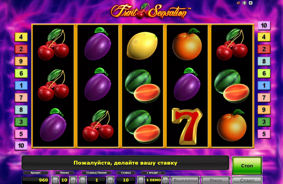 Изображение игрового автомата Fruit Sensation