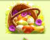 Символ игрового автомата Lady Fruits 100 Easter Корзина