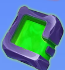 Символ игрового автомата Nuke World Зеленый квадрат